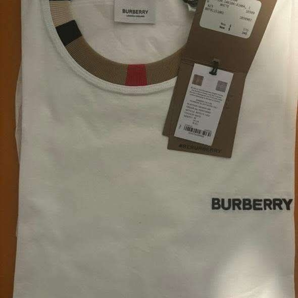 Burberry White T-Shirt with Logo